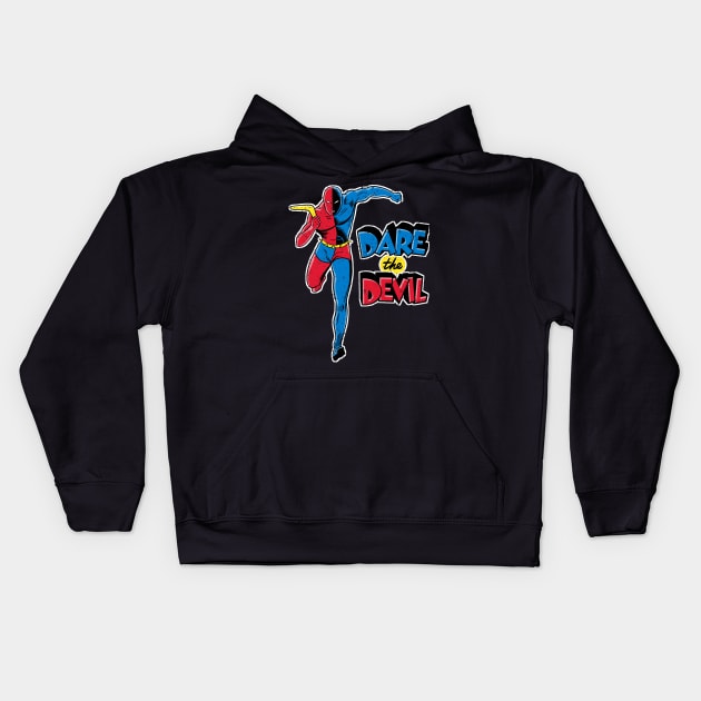 Golden Age Daredevil Kids Hoodie by Angel Robot